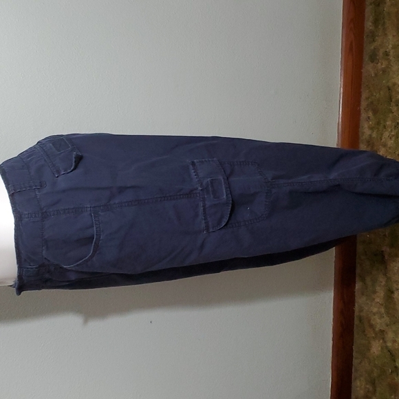 CARIBBEAN JOE Women's Navy Blue 7-Pocket Capris-Velcro-EUC-Sz 8 - Picture 4 of 17